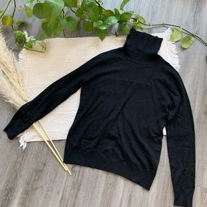Basic Milano Black Turtleneck Sweater